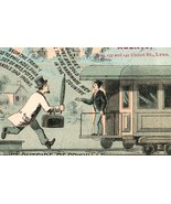 Mrs Potts Cold Handle Sad Iron Victorian Card - Scene Just Outside Of Co... - $648.65 MXN