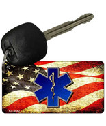 EMS Logo American Flag Metal Key Chain - €10,51 EUR