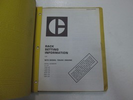 Caterpillar 1673 Diesel Truck Engine 70B1 74B1 UP Service Manual BINDER STAINS - $34.95