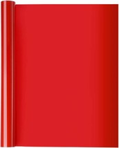 12&quot; x 5FT 12FT Red HTV Iron On Heat Transfer Vinyl Rolls for Cricut Silhouette - £7.18 GBP+