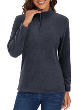 MAGCOMSEN Women's Zip Fleece Pullover Lightweight Stand Collar Black XL - $118.14 MXN MAGCOMSEN Women's Zip Fleece Pullover Lightweight Stand Collar Black XL - $118.14 MXN