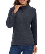 MAGCOMSEN Women's Zip Fleece Pullover Lightweight Stand Collar Black XL - $118.14 MXN MAGCOMSEN Women's Zip Fleece Pullover Lightweight Stand Collar Black XL - $118.14 MXN