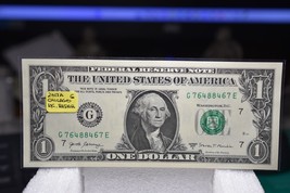 2017A  $1.00  RADAR NOTE  VERY RARE HARD TO FIND  VERY COOL SN G 76488467 E - $51.43