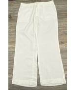 I.N.C. International Concepts Women&#39;s Ivory Linen Pants Size Large Beach... - £14.05 GBP