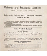 1906 Maine Railroad &amp; Steamboat Stations Trains Boats Ships Pages Lot Of... - $29.99
