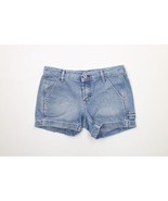 Vintage 90s Tommy Hilfiger Womens Size 1 Spell Out Distressed Denim Shor... - $54.09 CAD