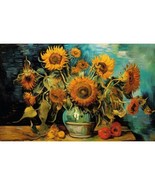 Sunflowers by Vincent Van Gogh - Fine Art Poster Print (LAMINATED, 76,80... - $1.55