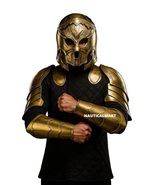 Medieval Knight Steel Fantasy Skull Helmet With Pauldrons, Steel Bracers... - $418.86 CAD