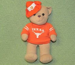 Vintage Stuffins Texas Longhorns Ut Teddy Bear Plush 10&quot; Stuffed Mascot Football - £7.40 GBP