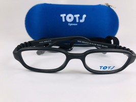 New TOTS Matte Black MIRACLE Eyeglasses for KIDS 43mm with Case &amp; Strap - $829.47 MXN