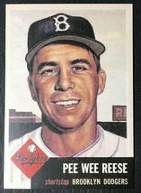 1953 Topps #76 Pee Wee Reese Reprint - MINT - Brooklyn Dodgers - £1.58 GBP