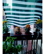 Customize 85% UV Blue &amp; White Shade Cloth Taped Edge with Grommets Green... - $7.57 CAD+