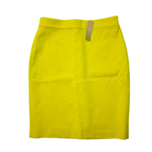 NWT J.Crew Petite No. 2 Pencil in Warm Canary Yellow Bi-stretch Cotton Skirt 2P - £40.54 GBP