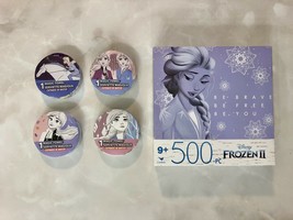 Disney Frozen 2 Elsa Cardinal 500 Pc Jigsaw Puzzle Anna 4 Magic Towels Lot Of 5 - $7.34