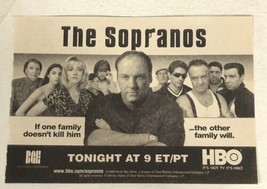 Sopranos James Gandolfini HBO Tv Guide Vintage Print Ad  Tpa16 - $6.92