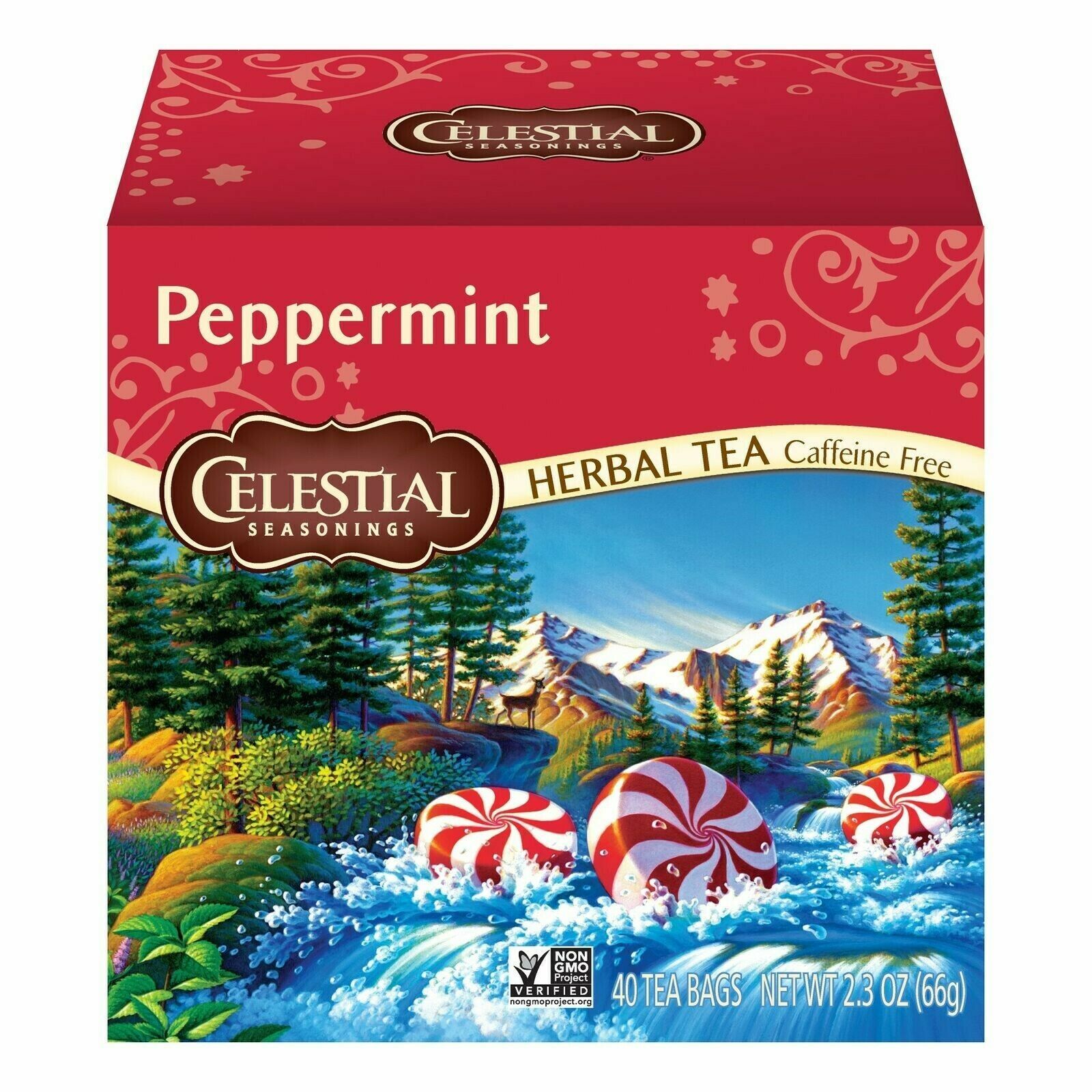 Primary image for Celestial Seasonings Herbal Tea, Peppermint, 40 Count Box