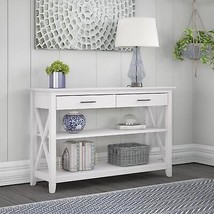 Console Table Drawers Shelves Storage Entryway Table Accent Sofa Living ... - £199.75 GBP