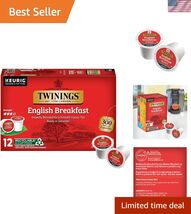 English Breakfast Black Tea K-Cup Pods for Keurig, 12 Count Pack of 6 Sm... - $82.18