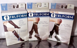 3 x Truform Ladies Sheer Knee Highs 15-20mmHg Compression Socks Size: S - £15.44 GBP