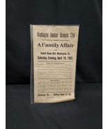 Rare 1902 Washington Vermont Drama Club Theatre Play Bill Advertisement ... - €24,16 EUR