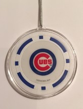 Chicago Cubs Blue Chip Christmas Tree Hanging Ornament Holiday Poker Bas... - £7.84 GBP