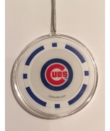 Chicago Cubs Blue Chip Christmas Tree Hanging Ornament Holiday Poker Bas... - £7.89 GBP