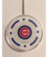 Chicago Cubs Blue Chip Christmas Tree Hanging Ornament Holiday Poker Bas... - €8,61 EUR