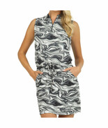 NWT Ladies IBKUL DEVIN BLACK Sleeveless Drawstring Golf Dress S M L &amp; XL  - $1,144.28 MXN