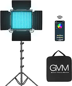 Gvm Rgb Led Video Light, 800D Studio Light With App Control Lighting Kit Photogr - £203.06 GBP