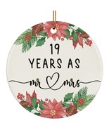 19 Years As Mr &amp; Mrs 2025 Ornament 19th Weeding Anniversary Christmas Gi... - $15.79