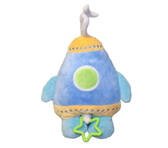 BABY GANZ MUSICAL ROCKET PLUSH STUFFED PULL DOWN CRIB TOY 9&quot;TWINKLE LITT... - £12.31 GBP