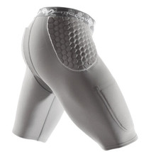 mcdavid MD7333-07-32 Adult Small Gray Hex Integrated Football 5 Pad Girdle-NEW - £47.38 GBP