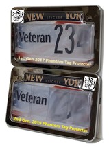 2019 2nd. Gen Motorcycle Clear License Plate Cover Shield /w Chrome Frame - £55.94 GBP