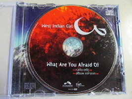 West Indian Girl What Are You Afraid Of Radio Edit+Album Version 2 Trk Promo Cd - £14.76 GBP