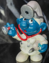 Schleich Smurfs Doctor Smurf 20037 Figure PVC Vintage - $277.24 MXN