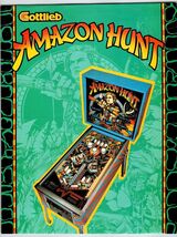 Amazon Hunt Pinball Machine FLYER Original 1982 Retro Jungle Game 8.5" x... - $8.90