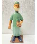 Romer Hand Carved Wood Heart Surgeon Doctor Folk Art Italy 12&quot; Inch Tall... - $1,279.35 MXN