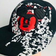 Kids Girls Boys Hat Red White Black Flat Brim Baseball Cap Mickey Youth ... - £11.56 GBP