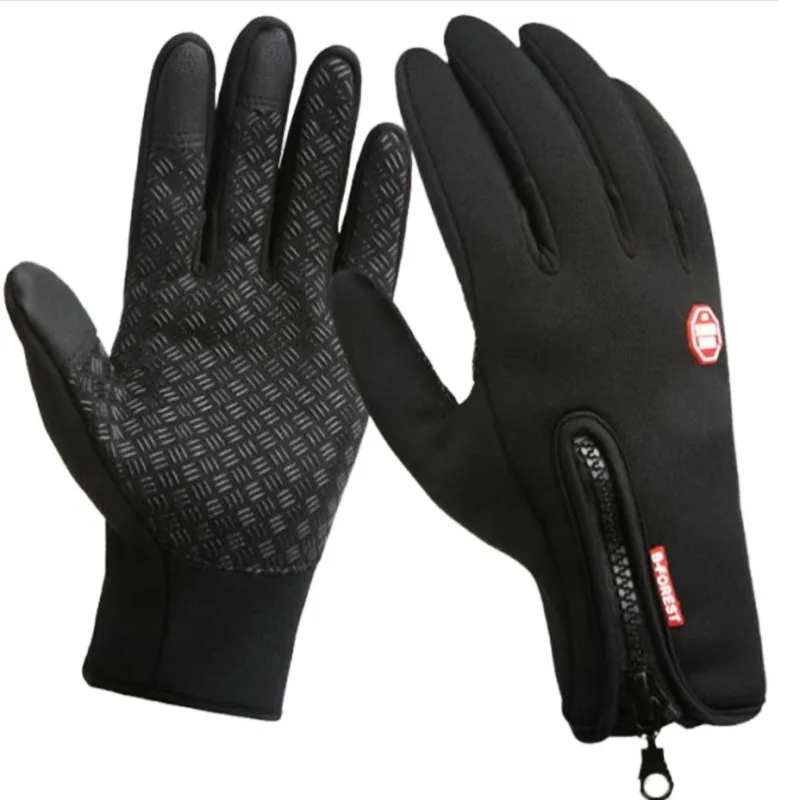 Winter  Gloves Waterproof Outdoor Touch Screen Men Antislip Cycling Skiing Zippe - £82.50 GBP