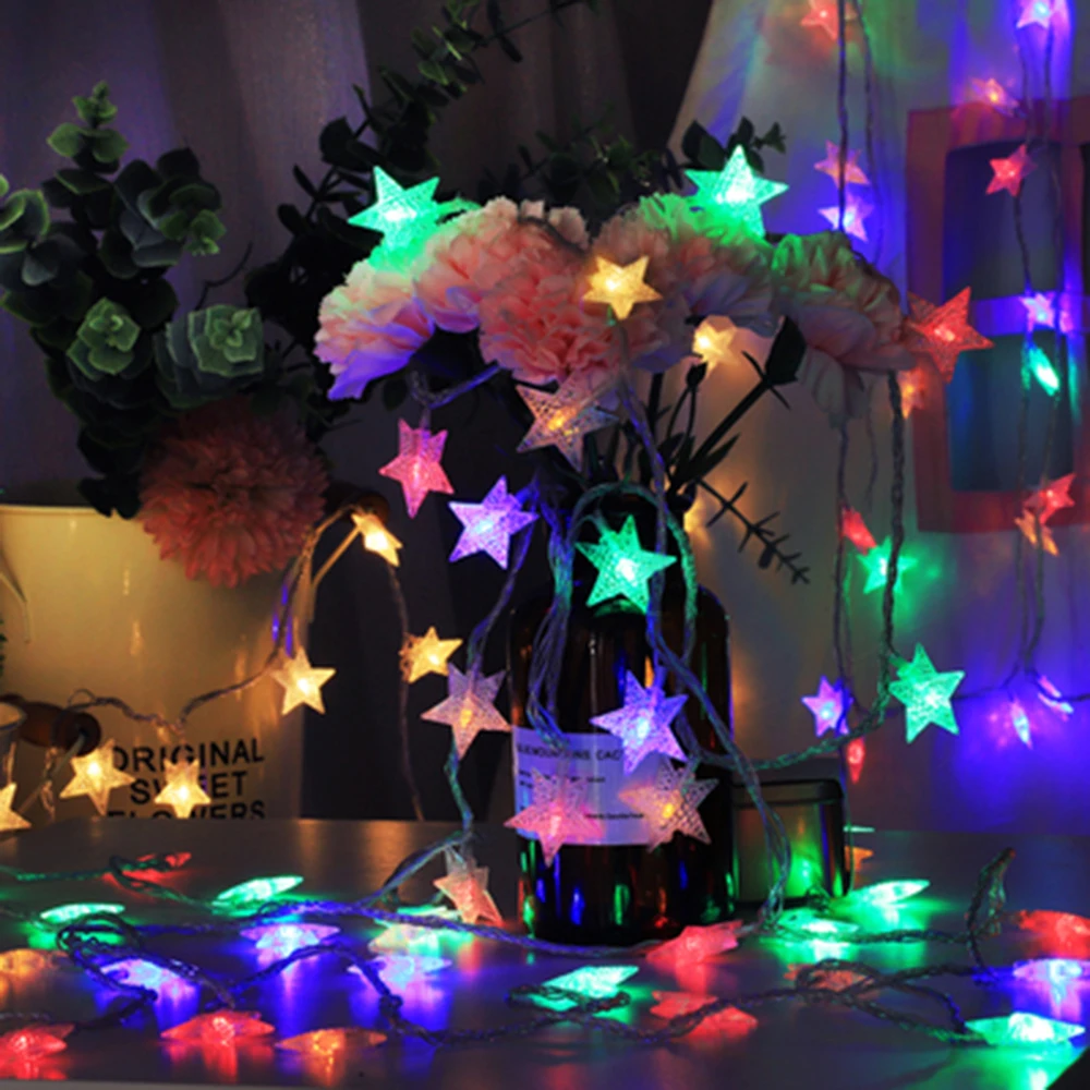 10M 100LEDs Star String Lights Christmas Battery USB Powered For Party D... - $276.52 MXN
