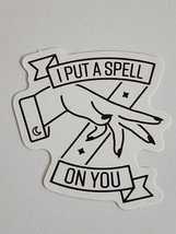 I put a Spell on You Hand Black and White Halloween Theme Sticker Decal Awesome - £1.83 GBP