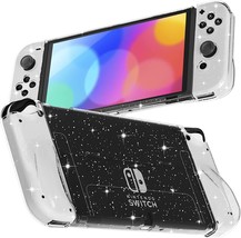 Rhotall Sparkle Skin For Switch Oled, Soft Cover For Joycon Controller, Dockable - £23.94 GBP