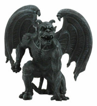 Winged Horned Devil Gargoyle Statue 6.25&quot; Tall Notre Dame Evil Warden Gargoyle - £22.01 GBP