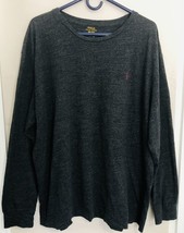 Polo Ralph Lauren Mens Shirt Size XXL Tee T Dark Gray Long Sleeve Maroon... - $17.32