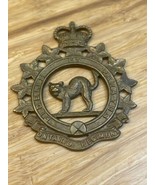 Vintage WWII WW2 Canadian Armed Forces Ontario Regiment Badge Cap KG JD - $47.54 CAD