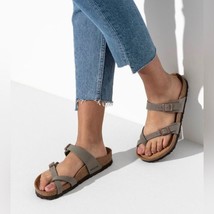 Birkenstock Mayari Birkibuc Stone Sandals Women’s Size 8-8.5 Men’s Size 6-6.5 - £39.54 GBP