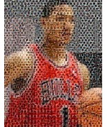 Amazing Chicago Bulls Derrick Rose NBA Montage w/COA - £8.99 GBP