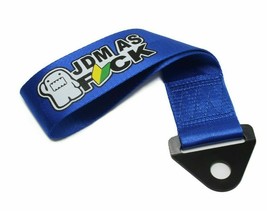 DOMO JDM AS FCK High Strength Tow Strap for Front Rear Bumper Towing Hook-Blue - £7.19 GBP