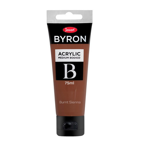 Jasart Byron Acrylic Paint 75mL (Burnt) - Sienna - $16.63