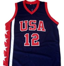 Ray Allen #12 Team USA Men Basketball Jersey Navy Blue Any Size - £27.96 GBP